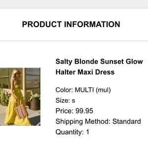 Billabong x The Salty Blonde Sunset Glow Maxi Dress - Small